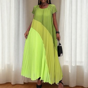 ชุดเดรสแขนสั้นคอกลมทรงหลวมสำหรับผู้หญิงแฟชั่น - Product Image 1