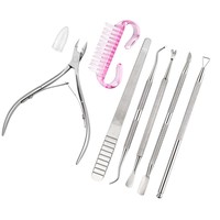 Pince à cuticules professionnelle, pour lime à ongles, en acier inoxydable, 1 pièce