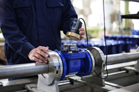 Débitmètre à turbine hydraulique YOUIXIN IP68 OEM à bas prix, de 2 à 12 pouces, à brides, garantie 6 mois