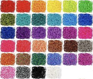 Arc-en-ciel couleurs bandes de caoutchouc synthétique usine métier à tisser <span class=keywords><strong>bracelet</strong></span> Premium <span class=keywords><strong>Bracelet</strong></span> faisant Kit pour enfants tissage bricolage artisanat cadeau - Product Image 1