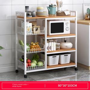 Ensemble de meubles de salon en bois de chêne au design moderne, étagère de rangement de cuisine, support pour <span class=keywords><strong>four</strong></span> à <span class=keywords><strong>micro</strong></span>-ondes, style panneau - Product Image 3