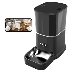 Auto Pet Food Feeder Automatic Cat Dog Camera For Small Animals Family Capacity Battery Operated Automatic Pet Bowls Feeders