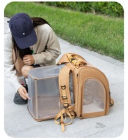 Bolsa de Viaje Expandible para Mascotas, de Gran Capacidad, Resistente, Plegable, Accesorios para Perros, Mochila Impermeable para Perros con Bolsillo con Cremallera