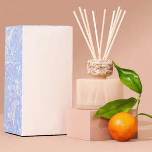 Diffuseur de parfum d'ambiance à bâtonnets senteur orange avec design noix de coco et agrumes pour la décoration intérieure, non toxique, parfum longue durée - Product Image 2