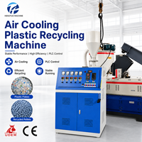 Ligne de production de granulateur d'extrusion HONTO HT-90 avec armoire de commande, machine de recyclage de plastique stable pour déchets, certifiée CE, à refroidissement par air