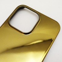 Couleur or de luxe tout PC couverture de téléphone PC avec trou de caméra Rasied étui de protection vierge pour iphone série 14