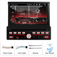 Lecteur MP5 universel pour voiture 7 pouces, écran tactile, navigation intégrée, CarPlay, image inversée, tout en un