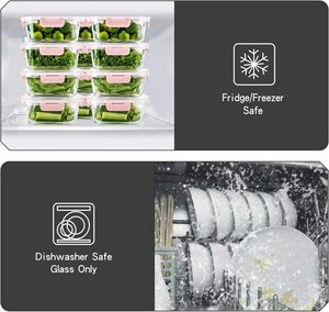 WISHOME Atacado: Kit com 10 Potes de Vidro para Alimentos com Tampa – Ideal para Despensa, Cozinha e Marmitas - Product Image 4