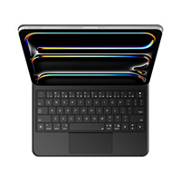 Keyboard Nirkabel USB-C 2.4Ghz Baru yang Luar Biasa untuk iPad Pro/Air dengan Desain Ultra Tipis, Touchpad & Lampu Latar LED 7 Warna