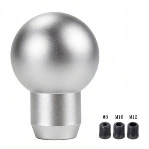 Pomo de Palanca de Cambios de Coche, de Aleación de Aluminio, Negro Esmerilado, Universal, para Transmisión Manual, M8 M10 M12 - Product Image 2