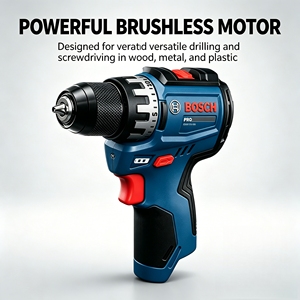 Taladro <span class=keywords><strong>Bosch</strong></span> GSR12V-31 de 12V sin escobillas, luz LED de doble velocidad, <span class=keywords><strong>destornillador</strong></span> eléctrico portátil para bricolaje, mantenimiento y construcción - Product Image 2
