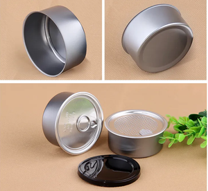 Boîte en métal pour <span class=keywords><strong>thon</strong></span>, vente chaude, qualité alimentaire, taille personnalisée, emballage en boîte en métal, boîte en métal blanche à l'épreuve des enfants - Product Image 2