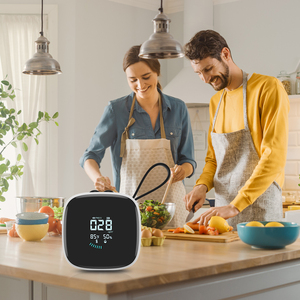 Kỹ thuật số PM2.5 <span class=keywords><strong>Detector</strong></span> và nhiệt độ độ ẩm Meter CO2 cảm biến cụ bộ máy cho chất lượng không khí bụi khói Haze Tester - Product Image 3