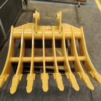 Rastrillo para Excavadora Personalizado al por Mayor con Dientes Afilados para Preparación de Terrenos Agrícolas y Recogida de Césped