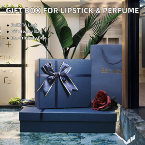Boîte cadeau en carton avec design de nœud personnalisé, estampage, recyclable, pour le rangement de rouge à lèvres, parfum, cosmétiques, bougies et photos - Product Image 2