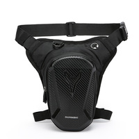 Sac de jambe pour moto en EVA imperméable, coque rigide, ceinture de cuisse, sac banane, rangement extensible, sac bandoulière pour motard