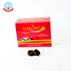 Carbón de Coco Starlight de 40 mm para Fumar Shisha, Carbón para Hookah de Fábrica China - Product Image 1