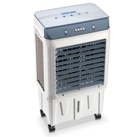 Refroidisseur d'air évaporatif portable 3 en 1 30L et ventilateur à eau 120W avec 3 vitesses pour usage extérieur et domestique