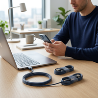 Cable de Carga USB C de 80 cm de Longitud, Cable de Tipo C a USB para Teléfono Celular, Cable de Datos para Smartphone, Cable de Carga Rápida