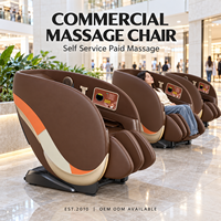Fauteuil de massage commercial 4D SL Track avec scanner corporel, chauffage, zéro gravité, paiement par code QR, fabricant OEM ODM pour centres commerciaux et hôtels