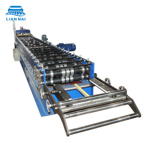 리안나이 금속 데크 롤 성형기 철제 바닥 데크 롤 성형기 지붕 바닥 패널 생산 미국 창고 지원 - Product Image 1