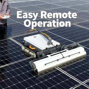 Robot de nettoyage de panneaux solaires de type à suivi pour centrale photovoltaïque, haute capacité et fonctionnement à distance - Product Image 5