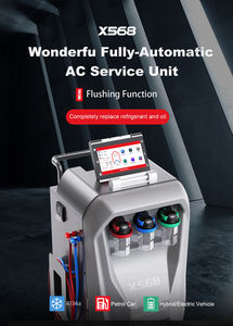 ماكينة آلية لإعادة تدوير الغاز وتدوير الهواء بشاشة تعمل باللمس X568 ، آلة إعادة تدوير الغاز لتكييف السيارات والعناية بها ، مادة قاعدة بيانات بلاستيكية - Product Image 3