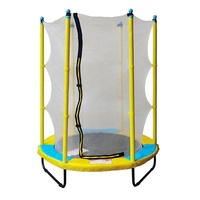 Funjump Trampoline pour enfants de 55 pouces avec filet de sécurité Couleur personnalisée pour enfants adultes Jeu intérieur extérieur