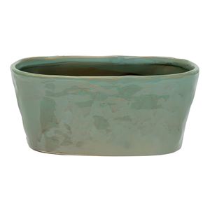 Jarrón Ovalado VILLAGE OLIVE 25X13.5 H 11CM - Product Image 1