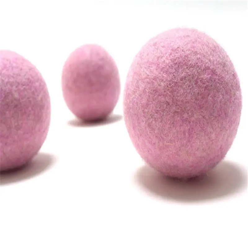 Экологически чистые красочные шарики для сушки белья из 100% шерсти, 6 шт.