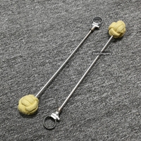 Accessoire de danse du feu pour artiste de flow, cerceau de spectacle, cerceau Lyra de feu pour tours, mèche de cerceau