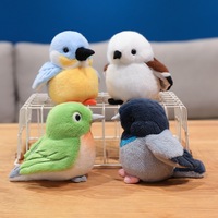 Peluche personnalisée en forme d'oiseau (poussin, sissine, pêcheur) en coton PP, cadeau pour bébés et enfants