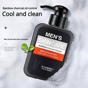 Nettoyant Visage au Charbon pour Hommes - Contrôle du <span class=keywords><strong>S</strong></span>ébum, Éliminateur de Points Noirs, Doux, Non Irritant, Sans Sensation de Tension, Nettoyage en Profondeur Rafraîchissant - Product Image 3