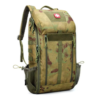 Trousse de premiers secours tactique polyvalente Buraq MOLLE en nylon, camouflage vert feuillage, pour la chasse, la randonnée en montagne et les sacs de plein air F72