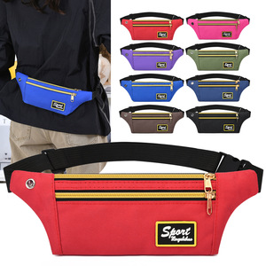 Sport Langxihuo Waist Bag Oxford Cloth Water Resistant Zipper Outdoor Running Phone Bag Multiple Colors - Product Image 1