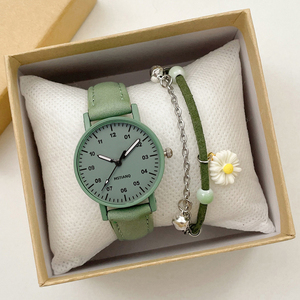 Reloj de Pulsera de Cuarzo de Cuero Barato Reloj Casual para Damas con Números Hermoso Reloj para Mujer - Product Image 6