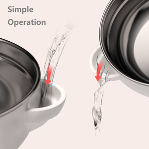 Ciotola in Acciaio Inox con Ventosa in Silicone e Coperchio per Riscaldare il Cibo per Bambini - Product Image 2