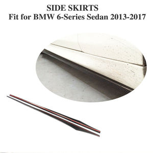 Carbon Fiber Car Side Váy Extensions Lip Cho BMW 6 Series F06 F12 F13 <span class=keywords><strong>M</strong></span> <span class=keywords><strong>Tech</strong></span> <span class=keywords><strong>M</strong></span> Thể Thao 4 Cửa 2012 - 2018 Cơ Thể Tạp Dề - Product Image 2