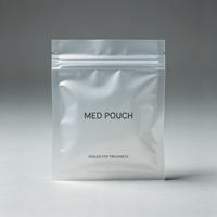Sachets en plastique imprimés sur mesure avec logo, scellés sur 3 côtés, pour emballage de pilules, sachets en Mylar de qualité alimentaire pour capsules, comprimés et médicaments