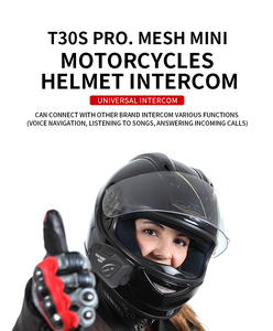 Intercom <span class=keywords><strong>Bluetooth</strong></span> <span class=keywords><strong>pour</strong></span> <span class=keywords><strong>moto</strong></span> TOUCARE T30S <span class=keywords><strong>pour</strong></span> 32 motards, <span class=keywords><strong>casque</strong></span> avec suppression automatique du bruit, étanche IP67 - Product Image 5