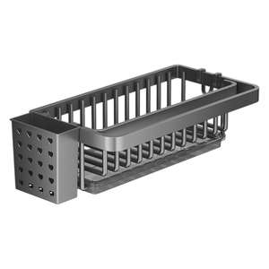 Égouttoir de cuisine avec support pour baguettes, panier de rangement multifonctionnel suspendu pour torchons et ustensiles - Product Image 2
