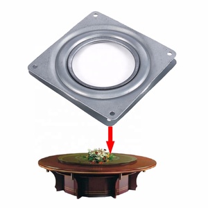 Plateau pivotant carré de 4 pouces, remplacement en métal, plateau tournant Lazy Susan, support TV, plateau pivotant pour siège de bureau, plateau pivotant pour bar, outil - Product Image 3