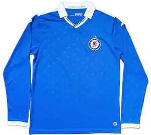 2022 Cruz Azul Long sleeve Soccer Jerseys 21-22 Mexico League men women kids Football Shirt