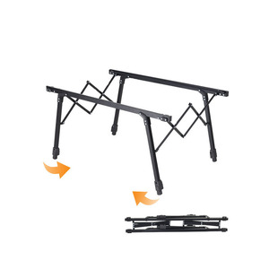 Table pliante moderne en aluminium réglable pour le camping en plein air - Légère et facile à transporter pour les barbecues, les randonnées, les pique-niques, l'utilisation à l'hôtel (marque personnalisée) - Product Image 3