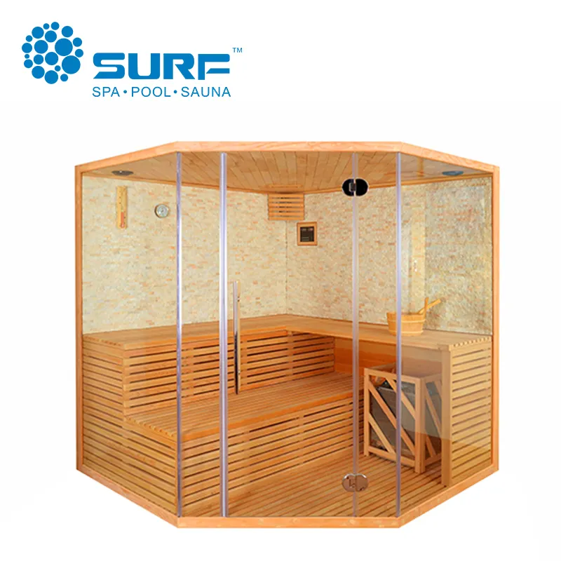 circa 6 persona finlandia di legno coperta sauna per adulti utilizzato in polonia