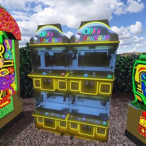 Machine à griffes d'arcade à monnayeur, boîtier métallique, distributeur de jouets et de poupées avec accepteur de billets, version anglaise - Product Image 2
