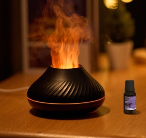 Pelembap udara portabel, Defuser api Usb 130Ml ultrasonik cerdas, penyebar kabut udara - Product Image 2