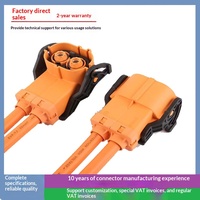 Connecteur automobile haute tension 8 mm à deux cœurs IP67, prise droite/angulaire pour faisceau de câblage de véhicule électrique à énergie nouvelle