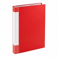 Porte-documents de présentation A3 personnalisé en PP avec pochettes transparentes, fenêtre pour étiquette dorsale, pour documents, OEM ODM, bureau, école, sur mesure
