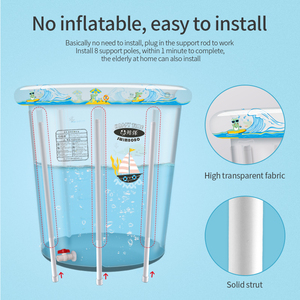 Swimbobo-bañera de plástico inflable para niños, material PVC de Protección Ambiental, precio de fábrica - Product Image 4